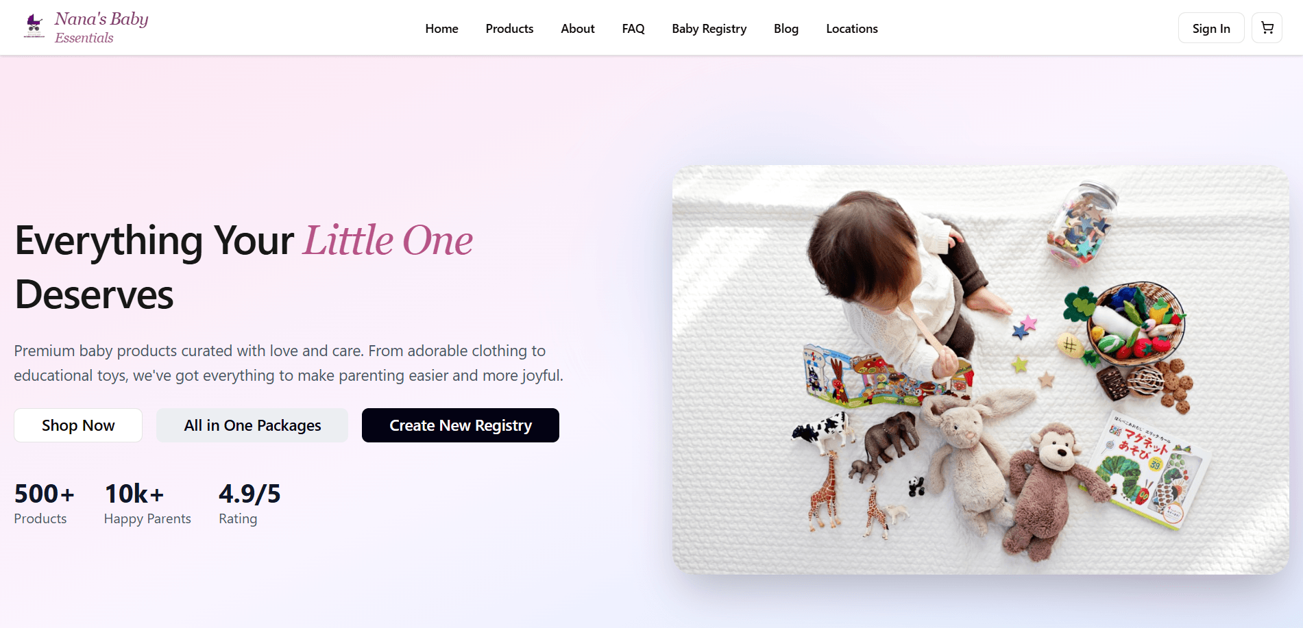 Nana's Baby Essentials project screenshot 1